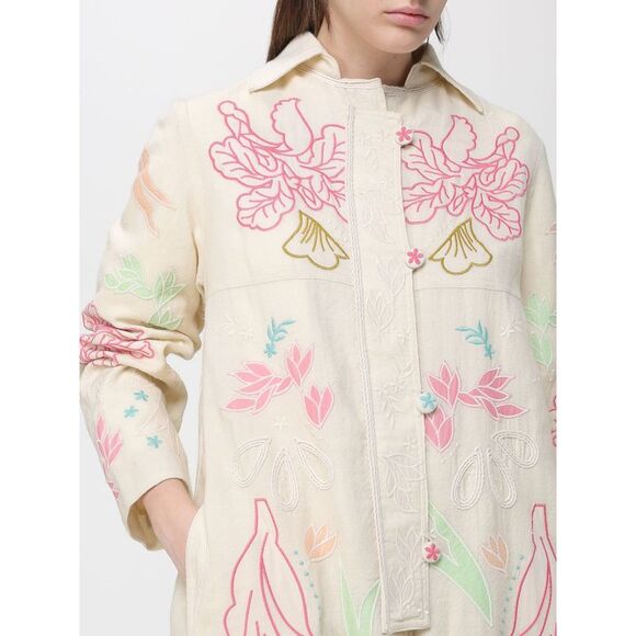 Forte Forte Coat Woman Multicolor - Picture 4 of 4